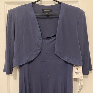 R&M Richards Elegant Purple Two-Piece iris Set